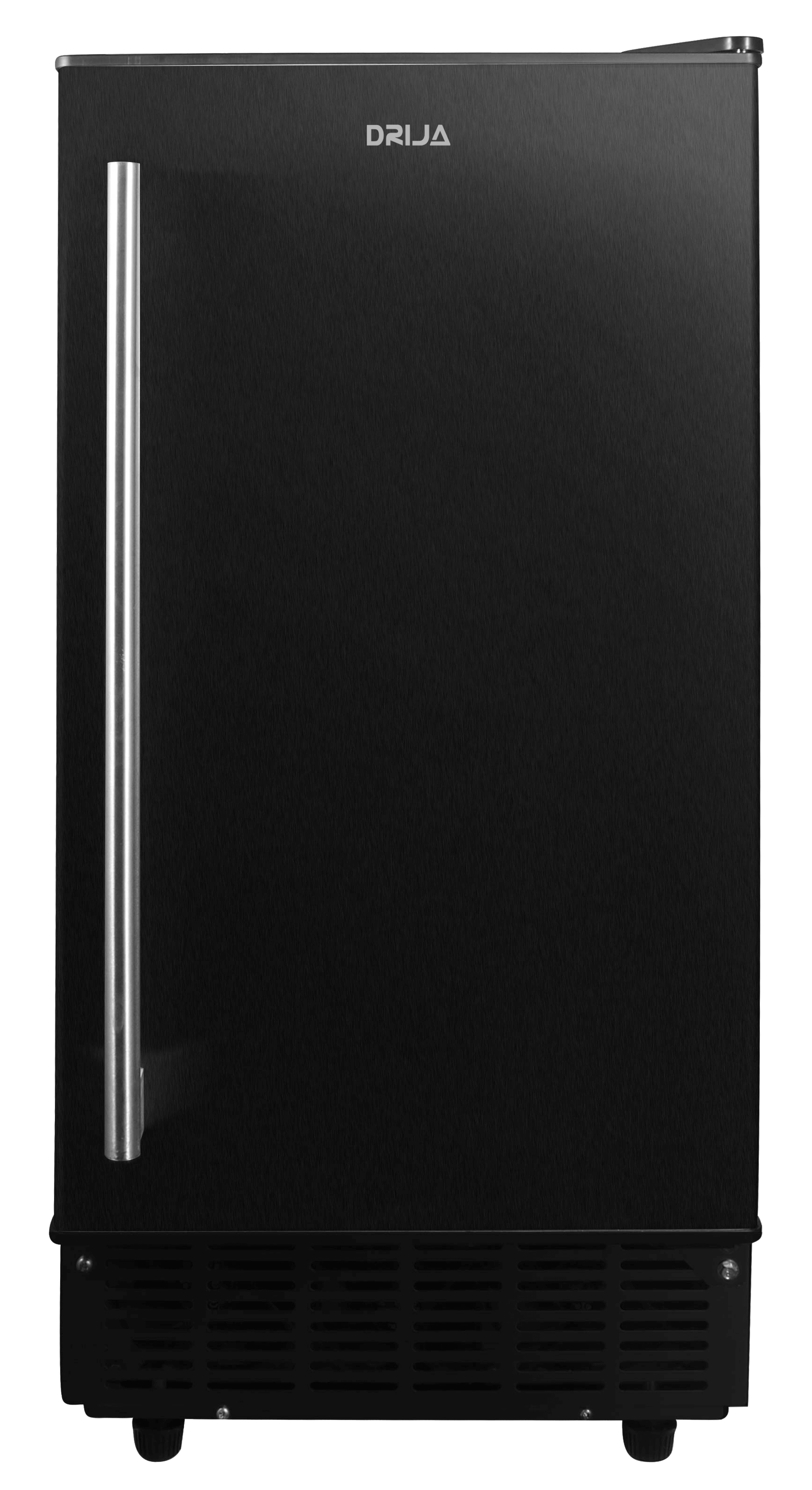 Fabricador de hielo empotrable Drija FH36 en acabado negro.