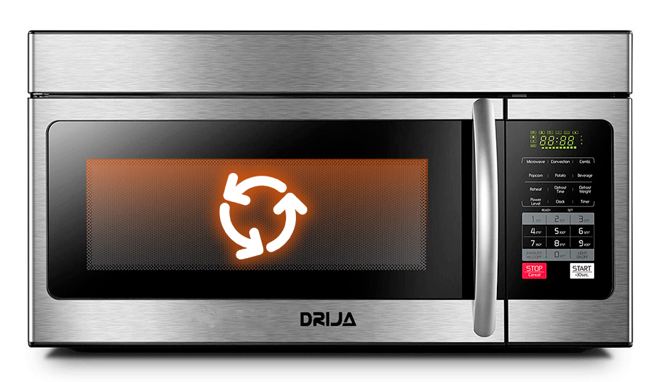 Microondas empotrable con extractor integrado, modelo Drija Lombardía 42L.